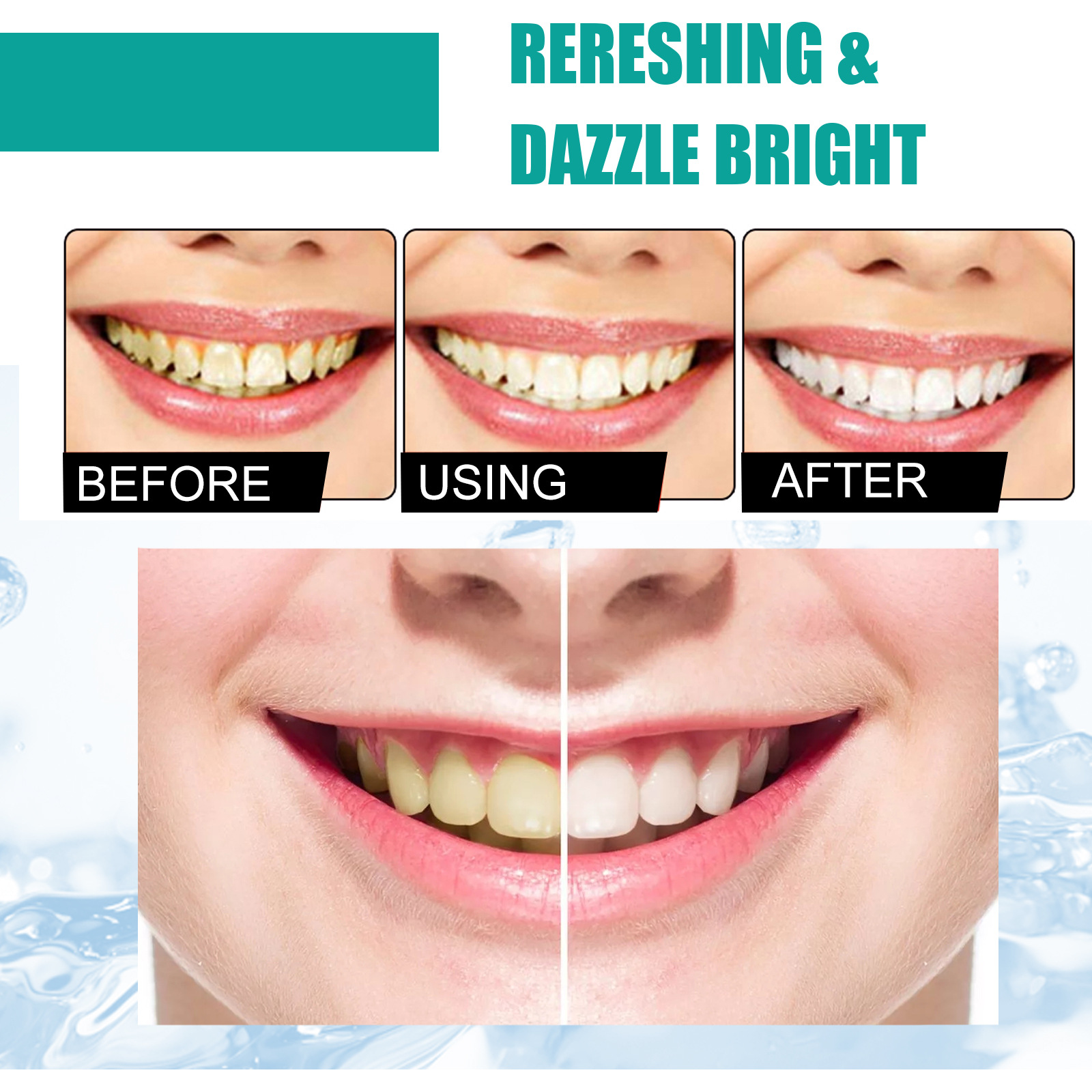Polvere per denti alla menta A - Teeth Whitening Near Me recensione e prezzo