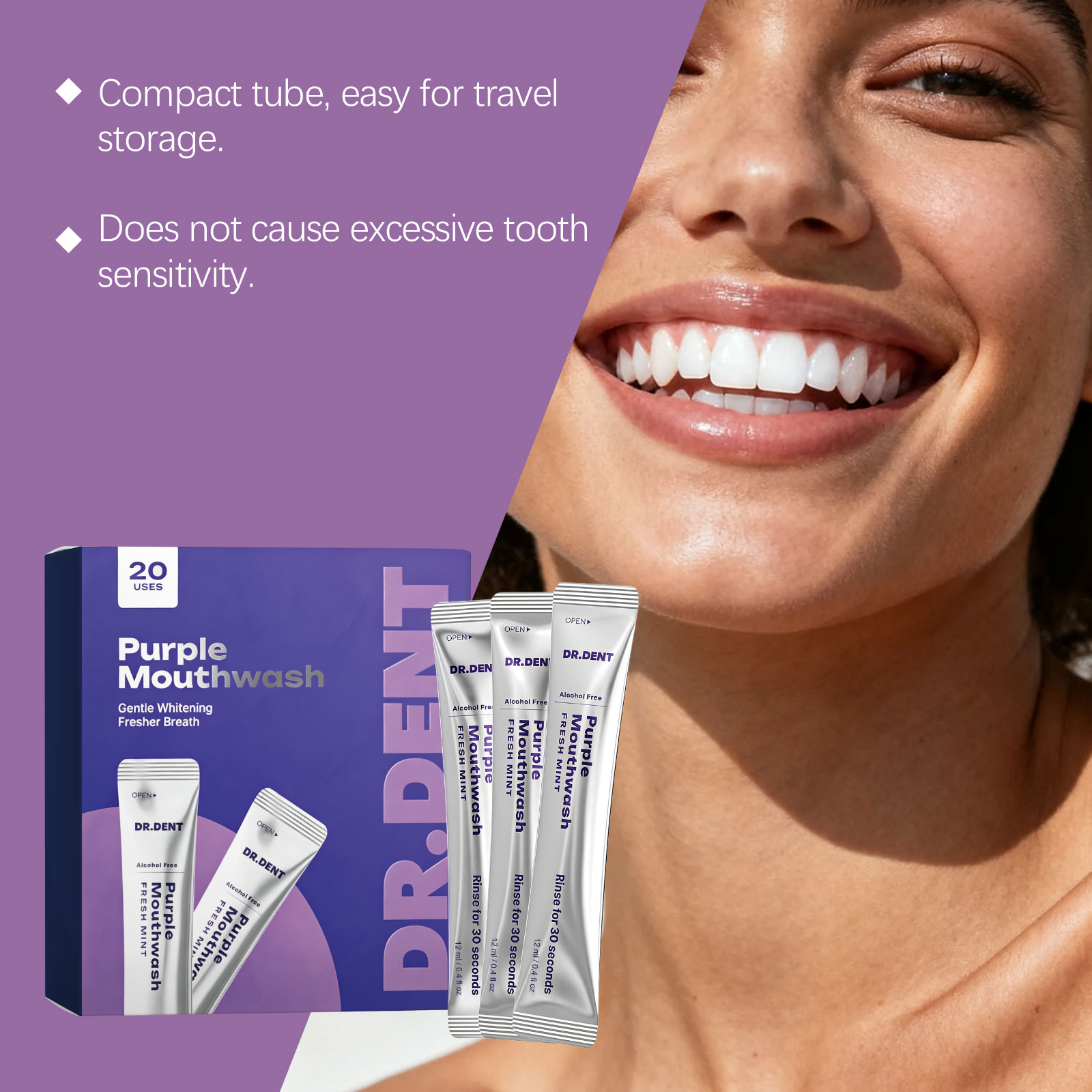 Collutorio viola per lo sbianc - Teeth Whitening Mouthwash recensione e prezzo
